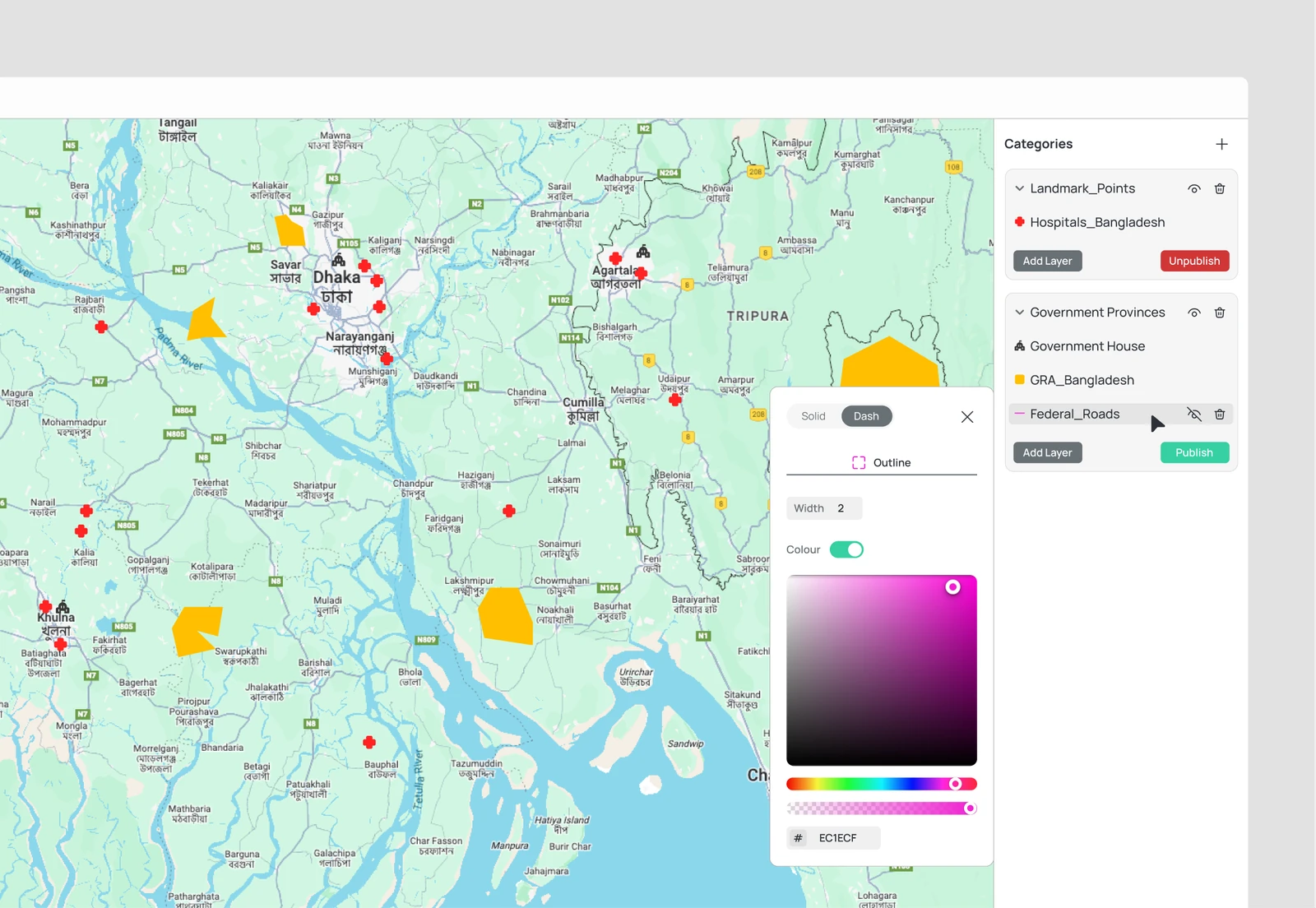 EMS LayerSync — geospatial layer management platform